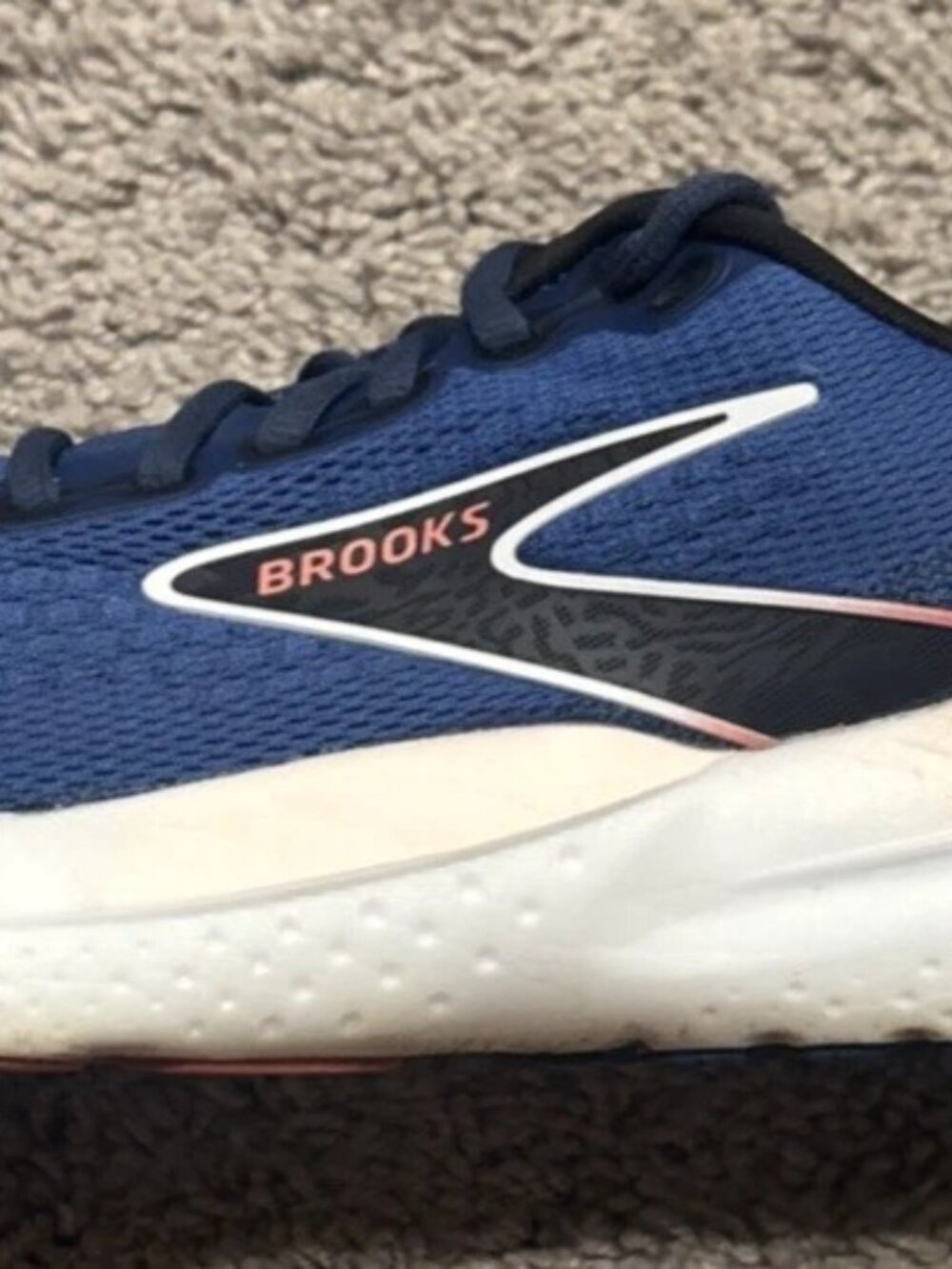 Brooks Glycerin 21 Womens Size 8.5 Blue White Athletic Running Shoes Sneakers